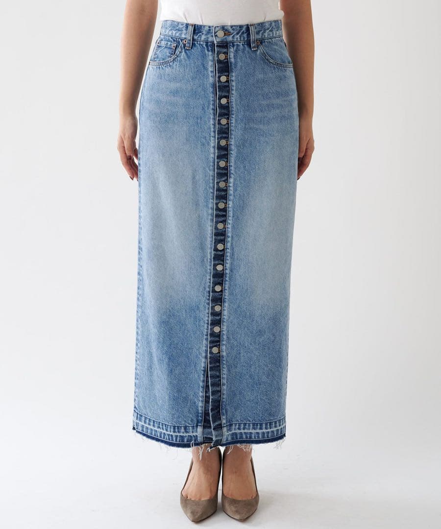 Whim Gazette(ウィム ガゼット)ボタンデニムスカート