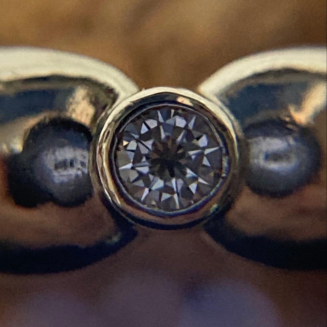 Tiffany ティファニー Pt950 ダイヤモンド ティアドロップ リング