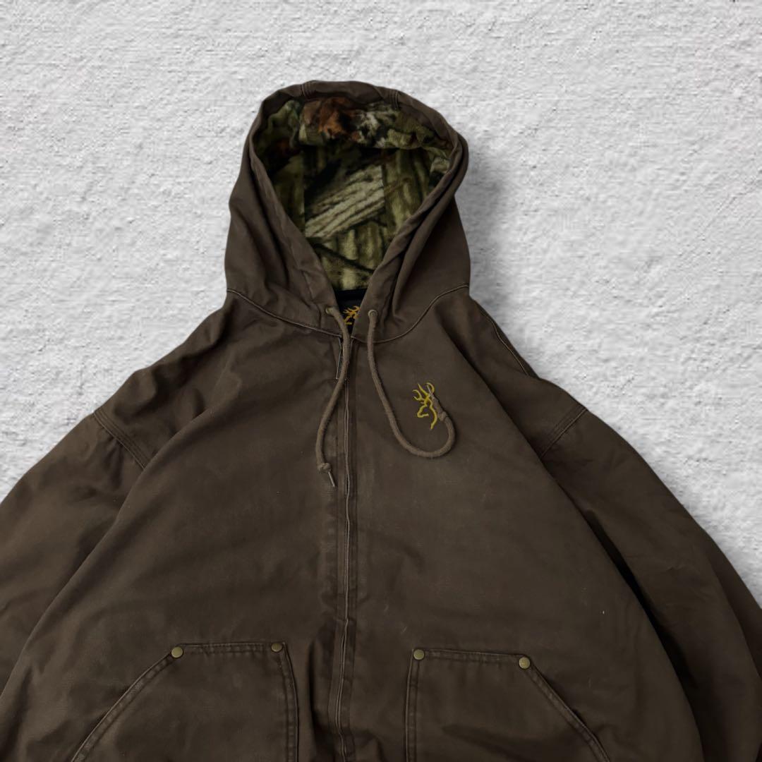 vintageダックパーカーアクティブジャケット90s古着vintageブラウン