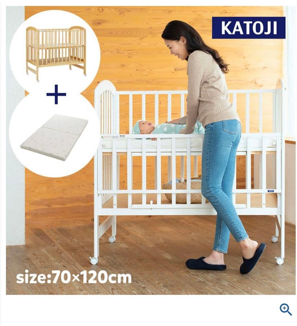 カトージ　ハイポジション　ベビーベット　レギュラーサイズ　ホワイト