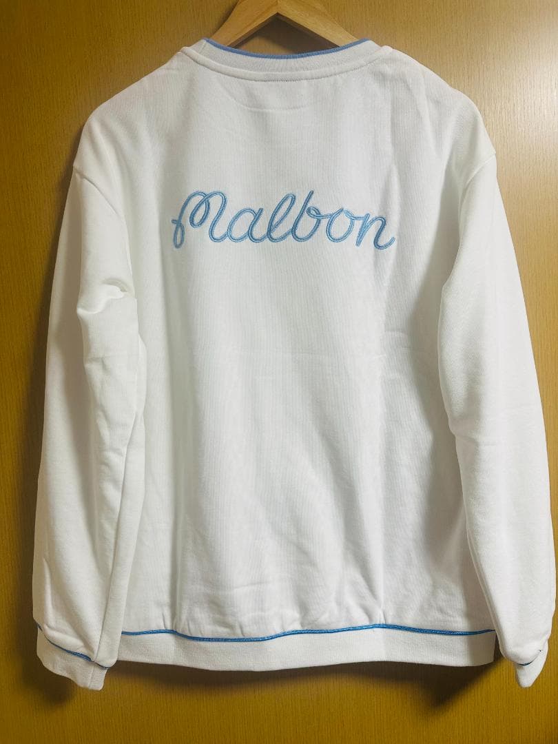 【新品白色XL】マルボン ゴルフ トレーナー スウェット トップス 長袖 メンズ
