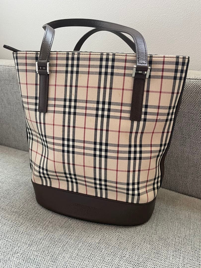 Burberry チェック柄 トートバッグ