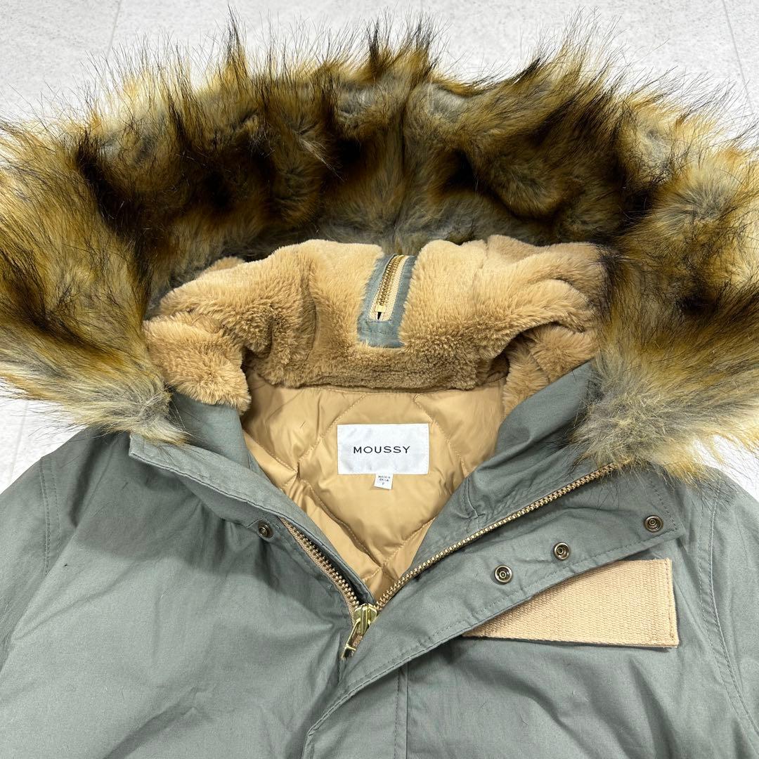 美品【MOUSSY】ミリタリー ダウンコート N2B N3B y2k カーキ
