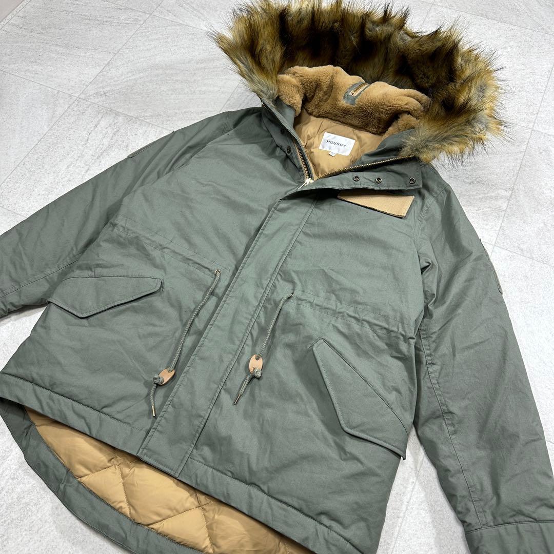 美品【MOUSSY】ミリタリー ダウンコート N2B N3B y2k カーキ