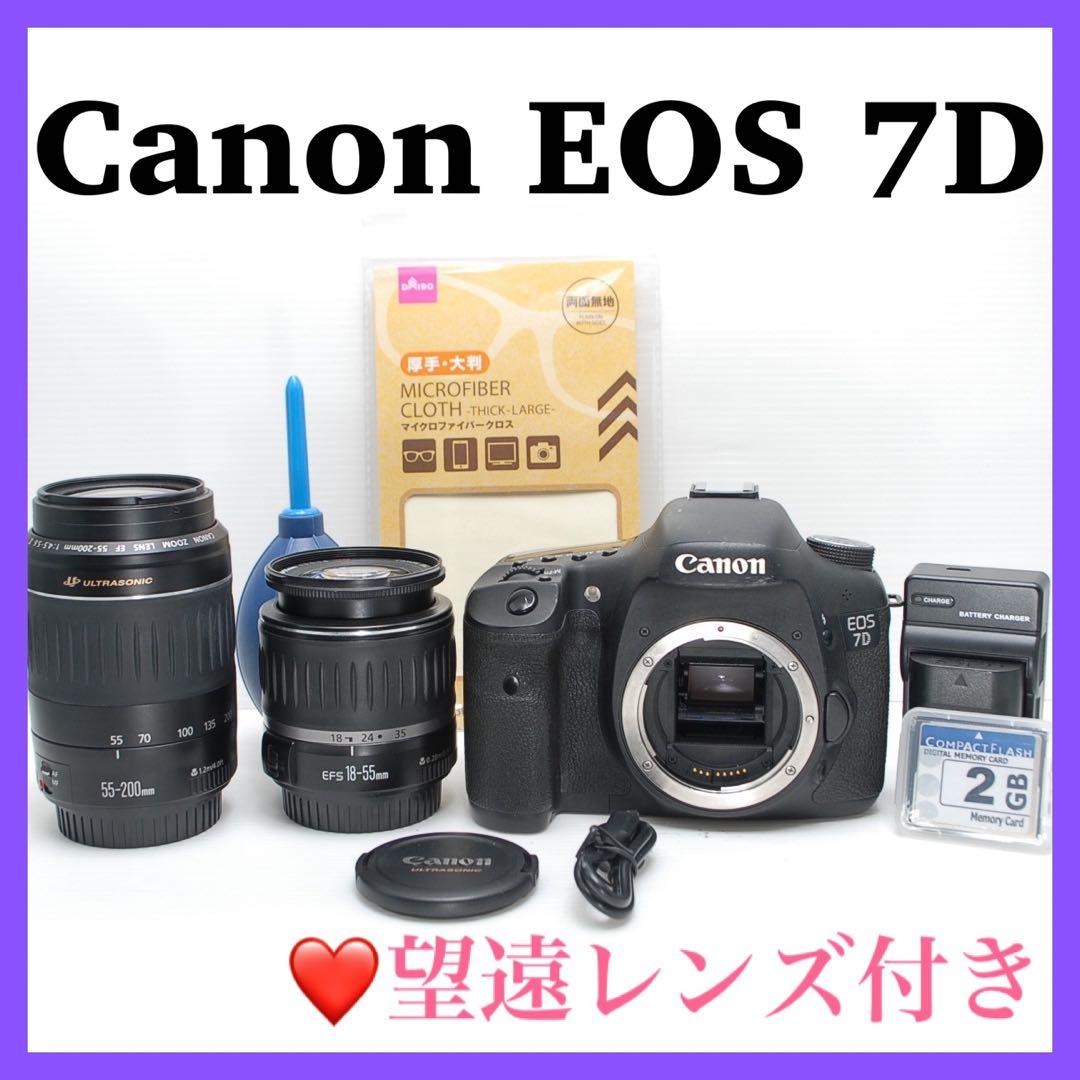 ❤️高画質❤️Canon EOS 7D ダブルレンズセット初心者おすすめ一眼レフ