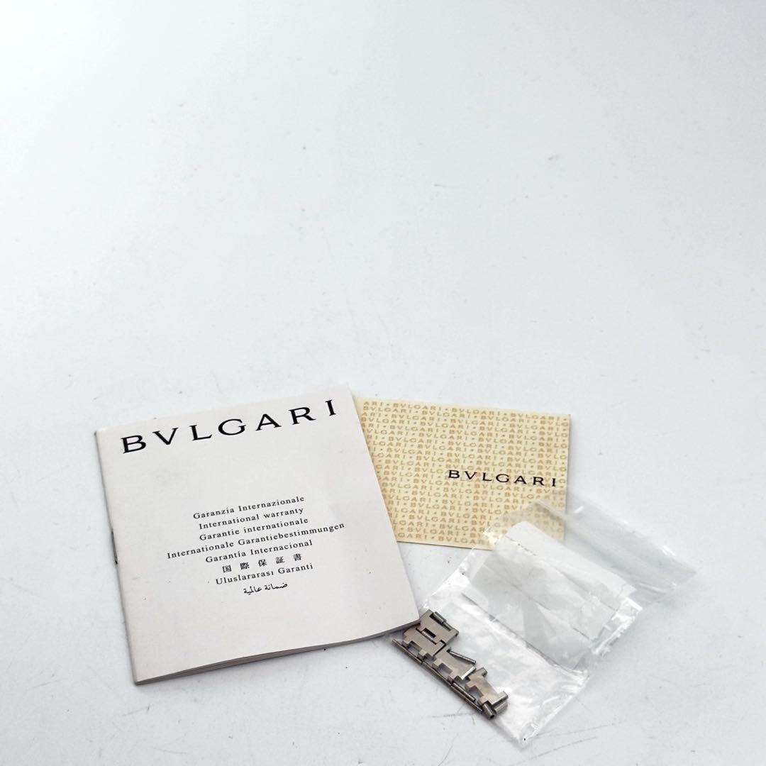 BVLGARI bb26ss 腕時計　シルバー　ブラック文字盤　付属品有り