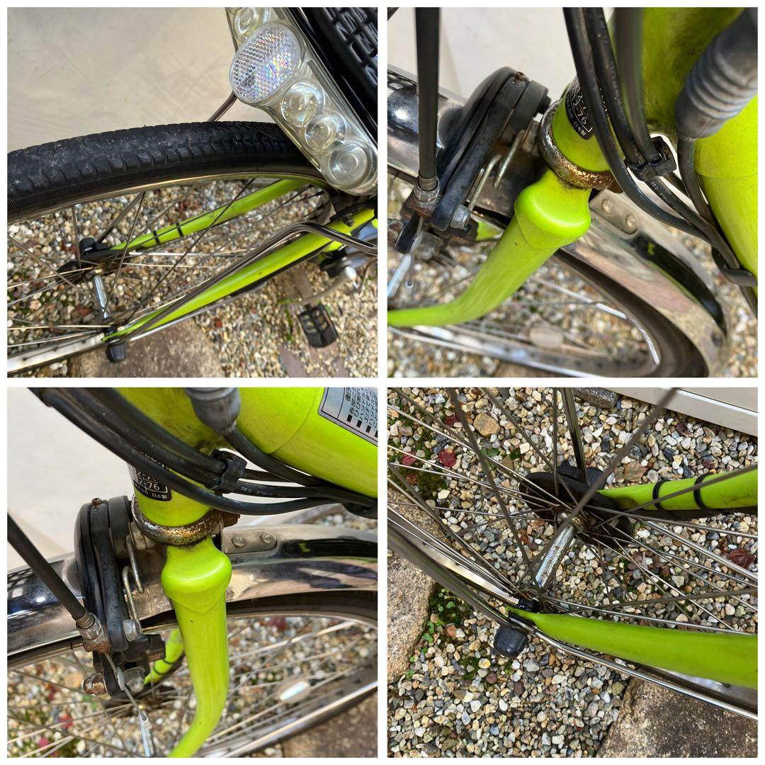 電動アシスト自転車 パナソニック ビビ・DXグリーン 26インチ 前後籠付き