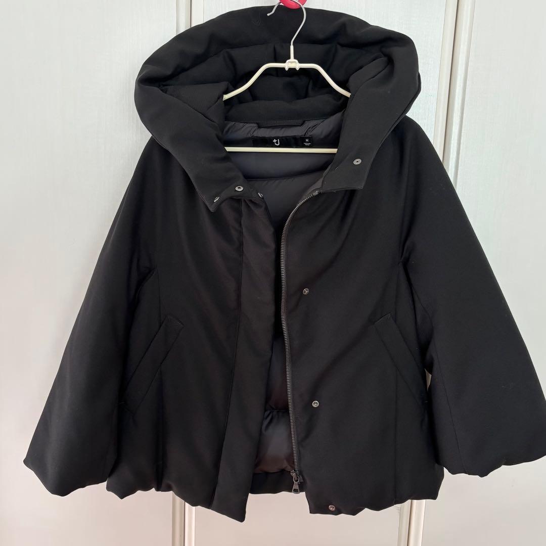 レア　初期　ユニクロ　+j ジルサンダー　ダウンショートパーカ　黒　ウール