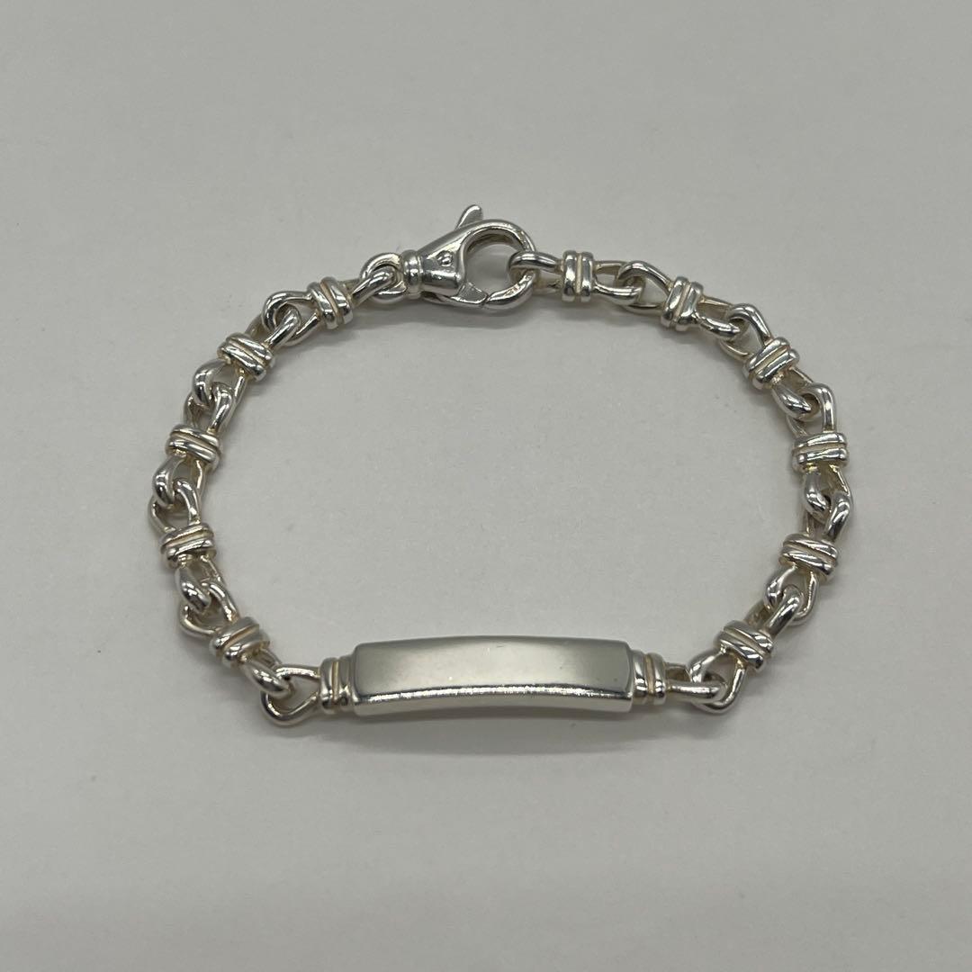 ティファニー TIFFANY ノットリンクチェーン IDブレスレット 希少