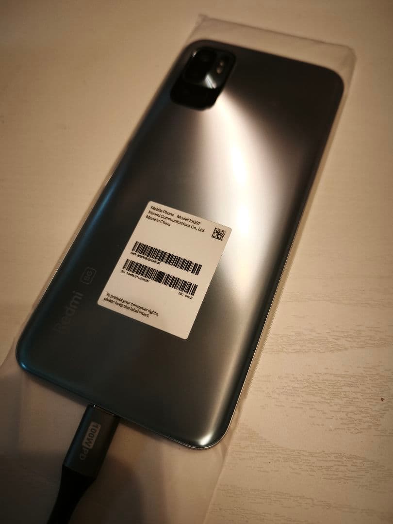 【ほぼ新品未使用】RedmiNote 10 JE 5G 64GB クロムシルバー