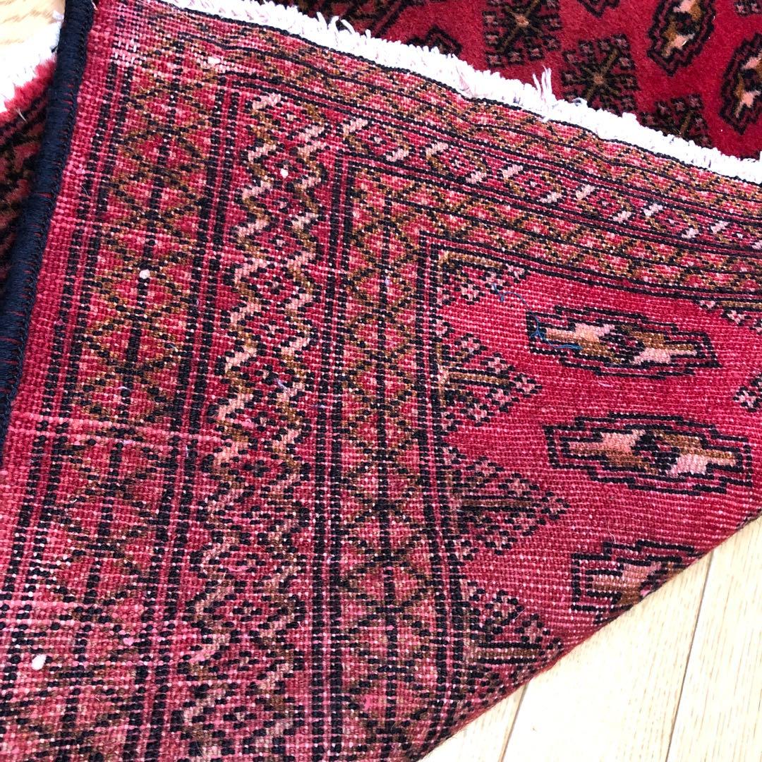 ペルシャ絨毯 ヴィンテージラグ 132×62cm 手織り オールドpersia