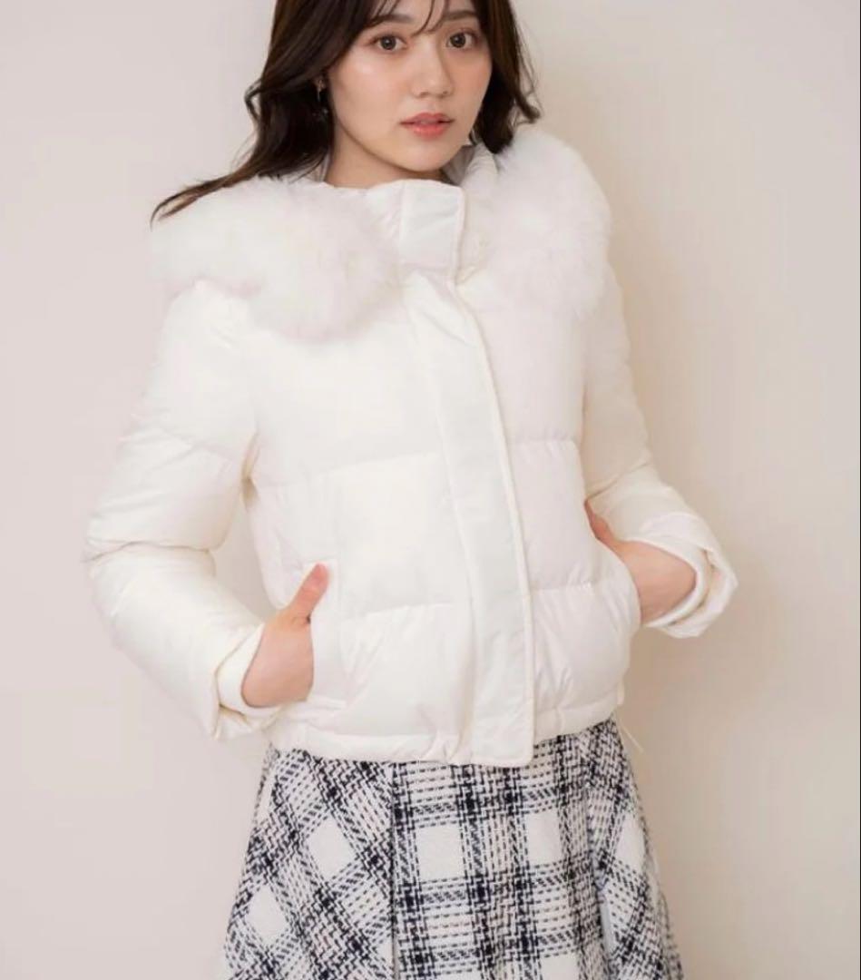 新品タグ付き　ウィルセレクション ファー付きショートダウン