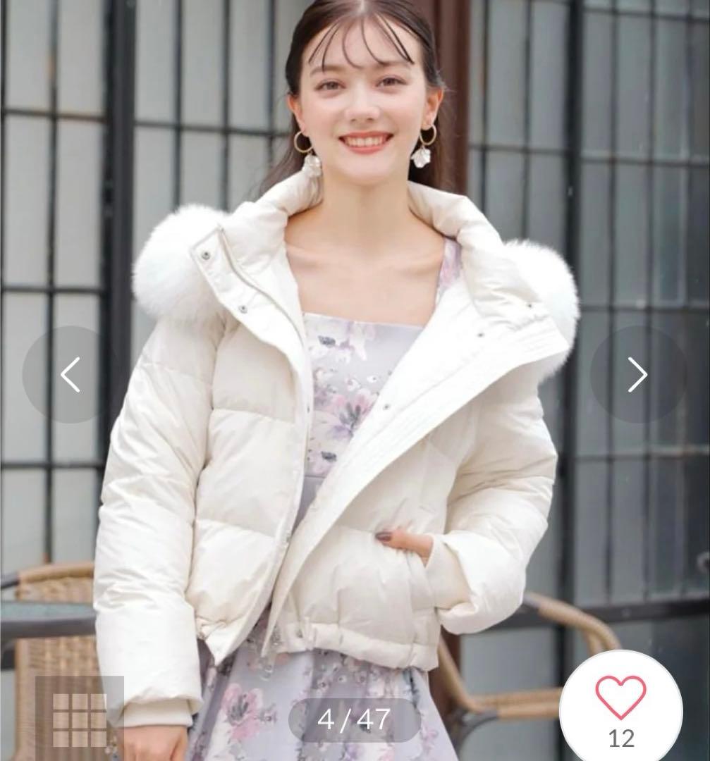 新品タグ付き　ウィルセレクション ファー付きショートダウン