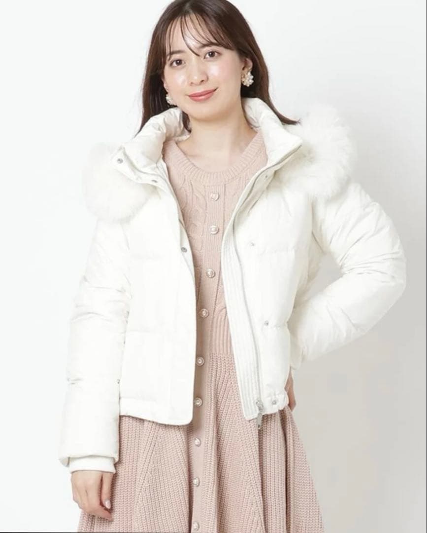 新品タグ付き　ウィルセレクション ファー付きショートダウン