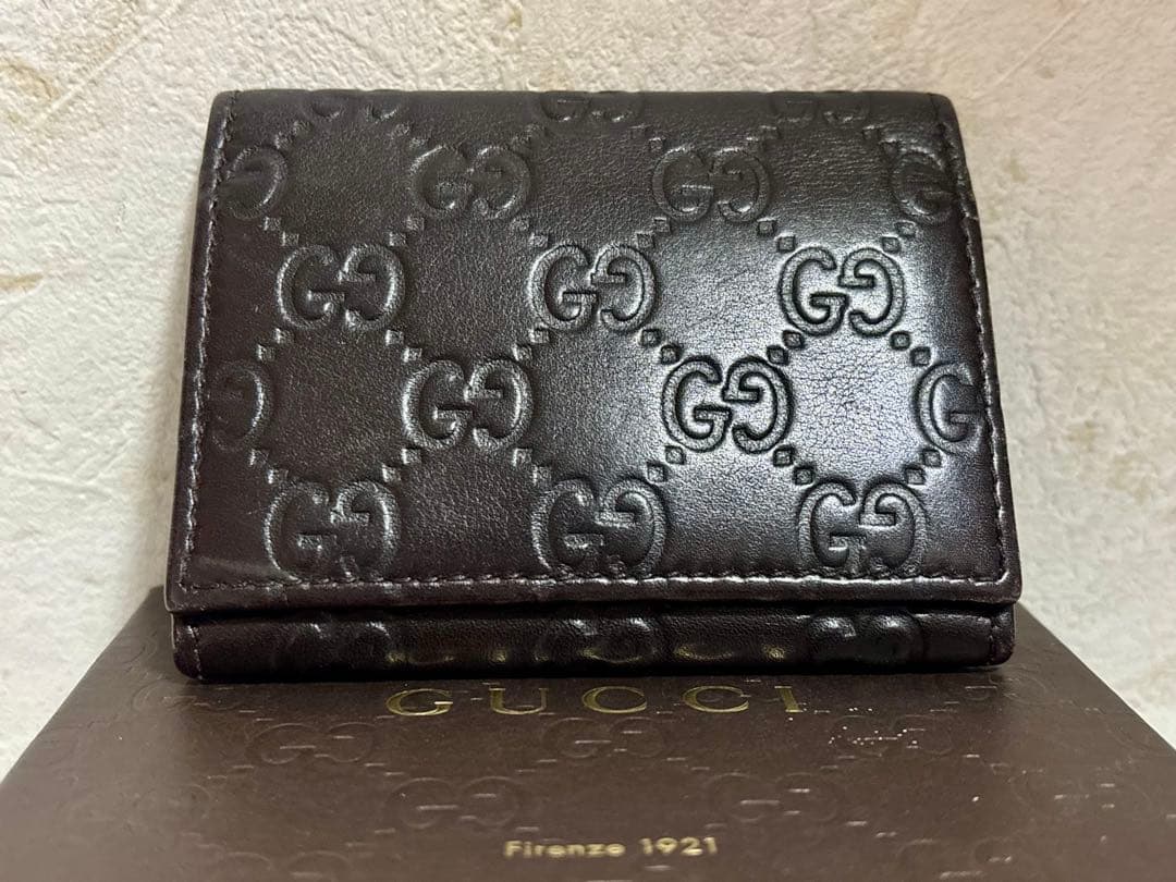 GUCCI ダークブラウン 名刺入れ 120965 A0V1R 2019