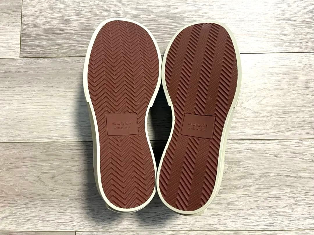 MARNI パブロ　ナッパレザー製 Pabloロートップ レースアップスニーカー