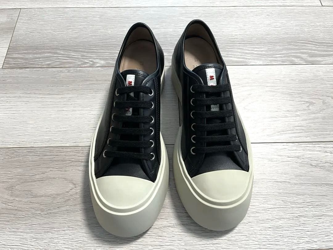 MARNI パブロ　ナッパレザー製 Pabloロートップ レースアップスニーカー