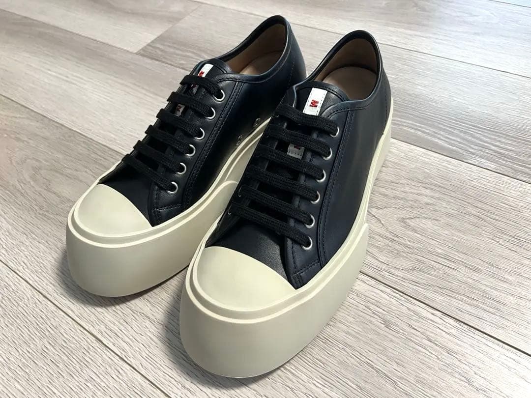 MARNI パブロ　ナッパレザー製 Pabloロートップ レースアップスニーカー