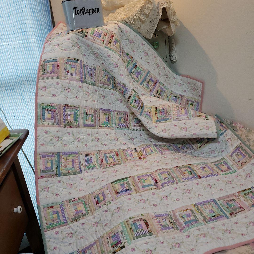 ❣️パッチワークキルト❣️爽やかキルト❣️リバーシブル