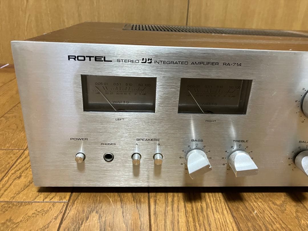 希少!!　ROTEL　ローテル　アンプ　RA-714　音出しOK　現状品