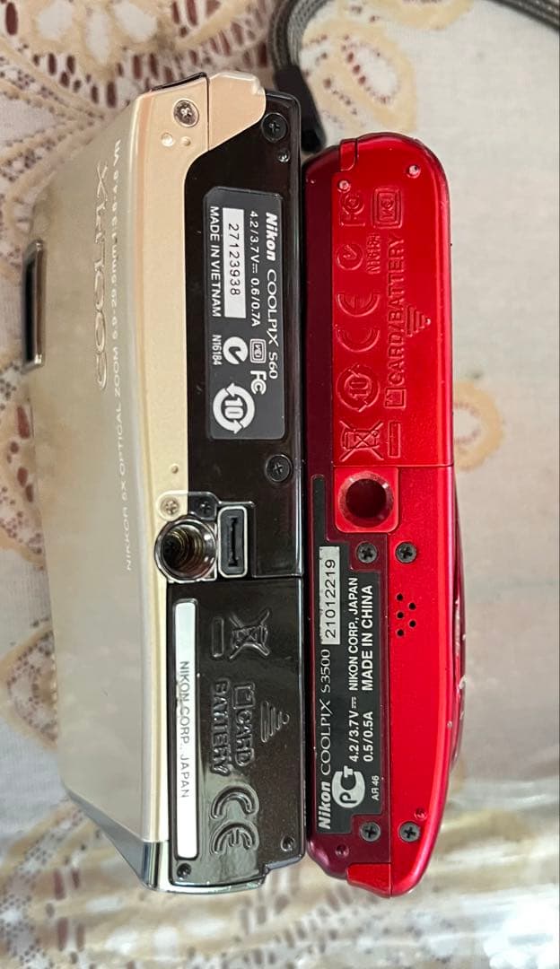 Nikon COOLPIX デジタルカメラ 赤 金 2台セット
