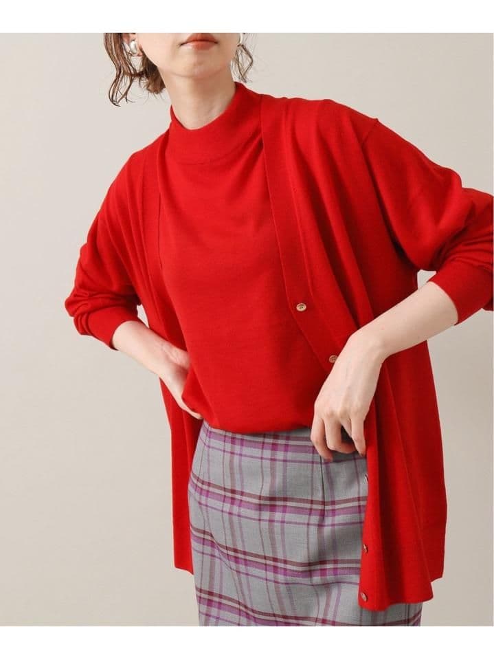 IENA ALBA　アンサンブル　ニット　赤