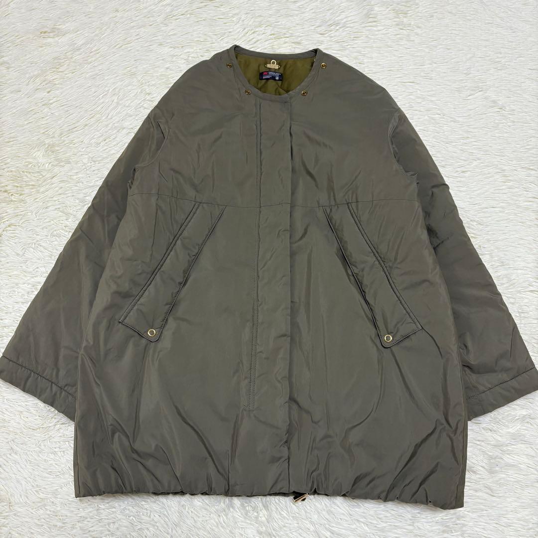 美品 ドゥーズィエムクラス liningフードコート カーキ 2way