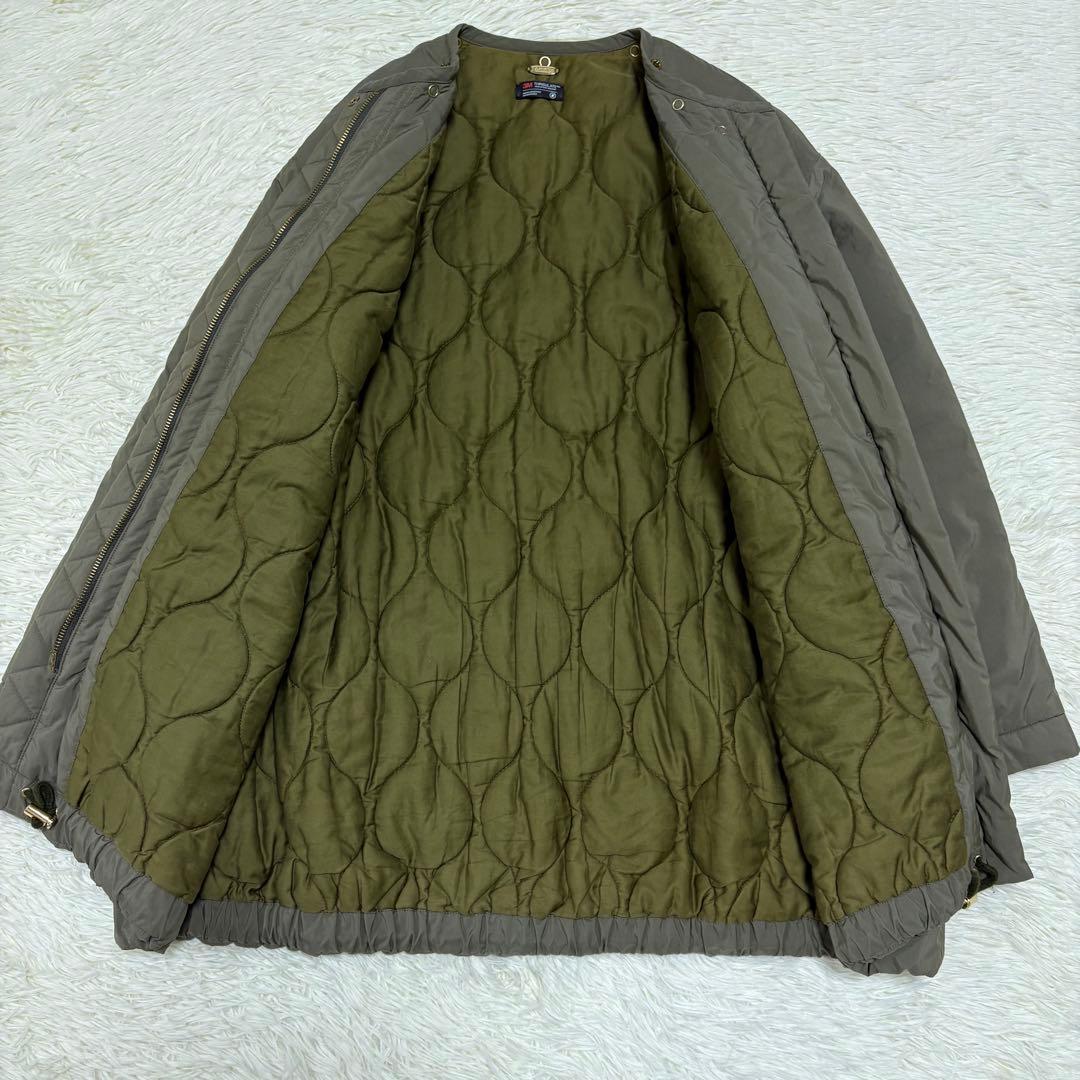 美品 ドゥーズィエムクラス liningフードコート カーキ 2way