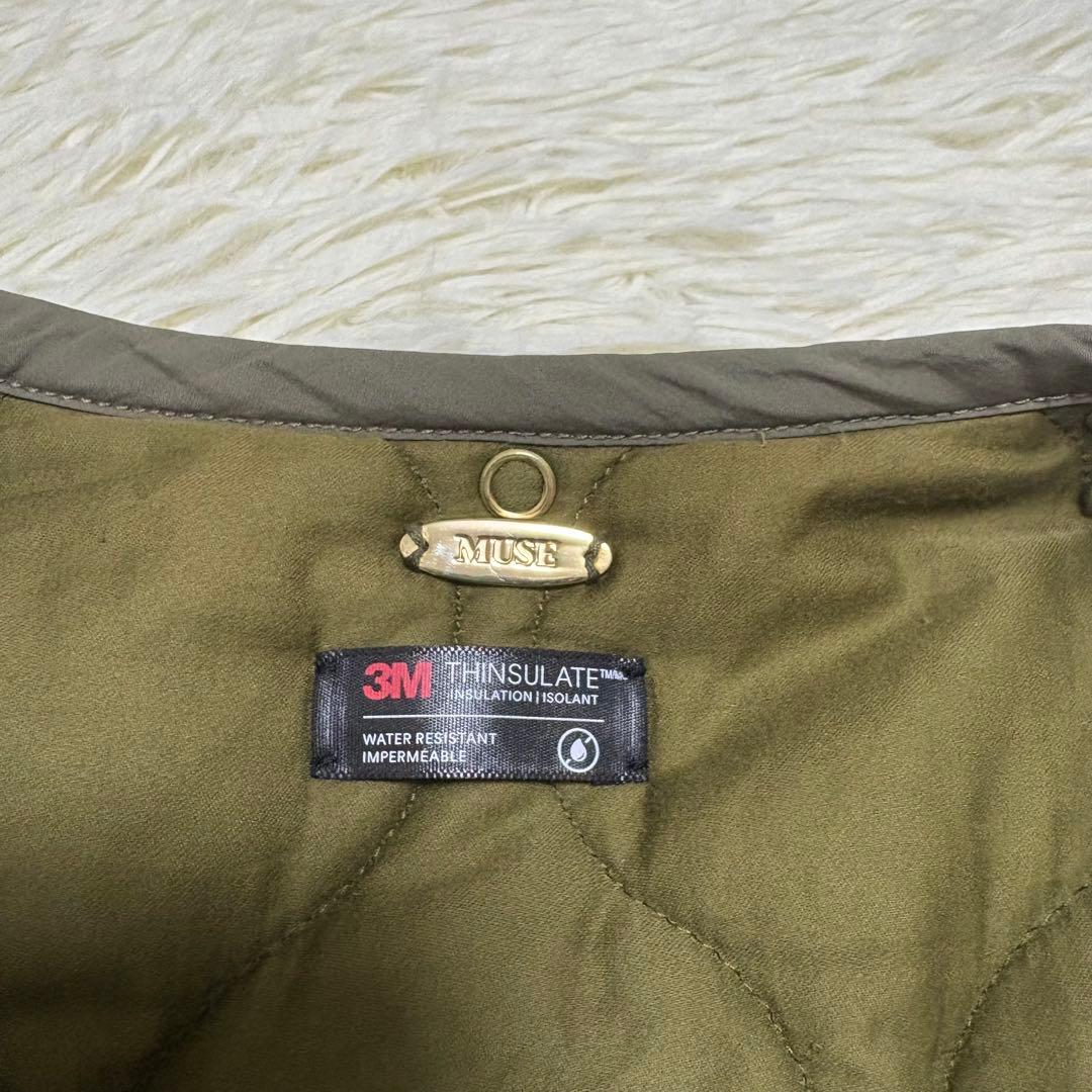 美品 ドゥーズィエムクラス liningフードコート カーキ 2way