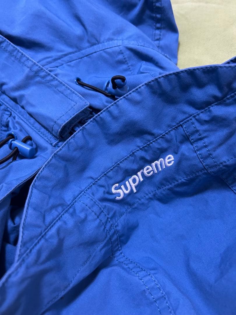Supreme フード付きナイロンジャケット S 青