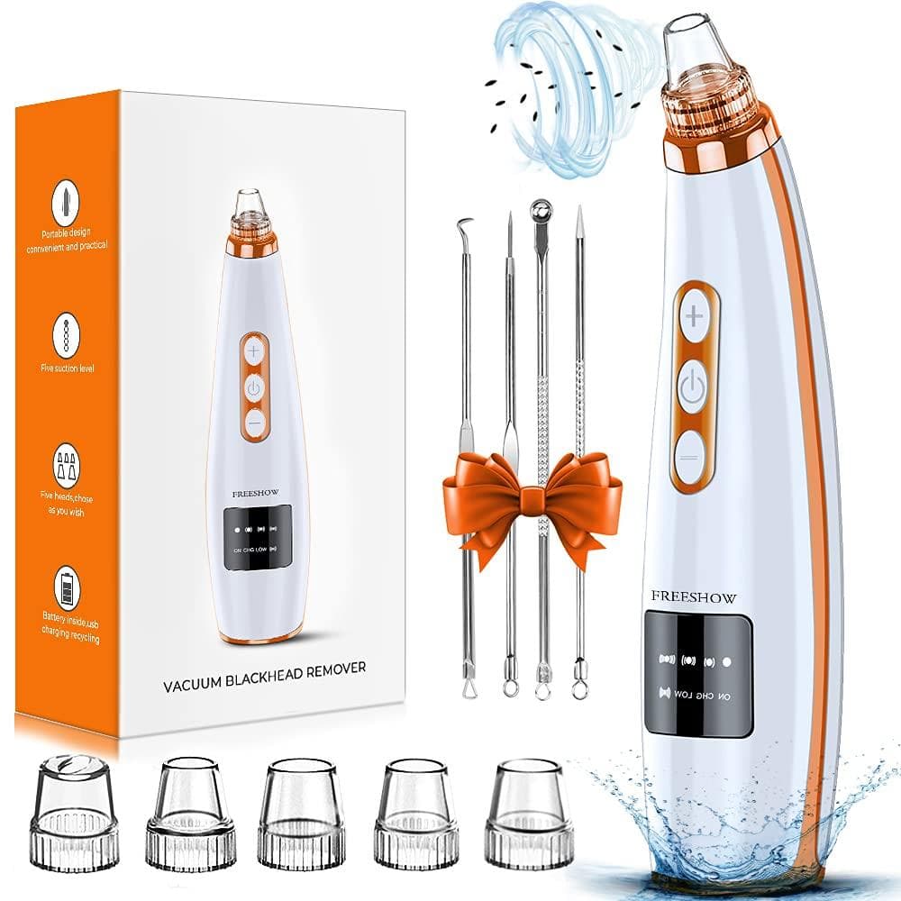 ☆毛穴吸引器 美顔器 5種類の吸引ノズル 5段階吸引力 角栓