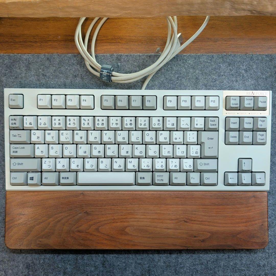 REALFORCE TKL バード電子製ウッドパームレスト付き