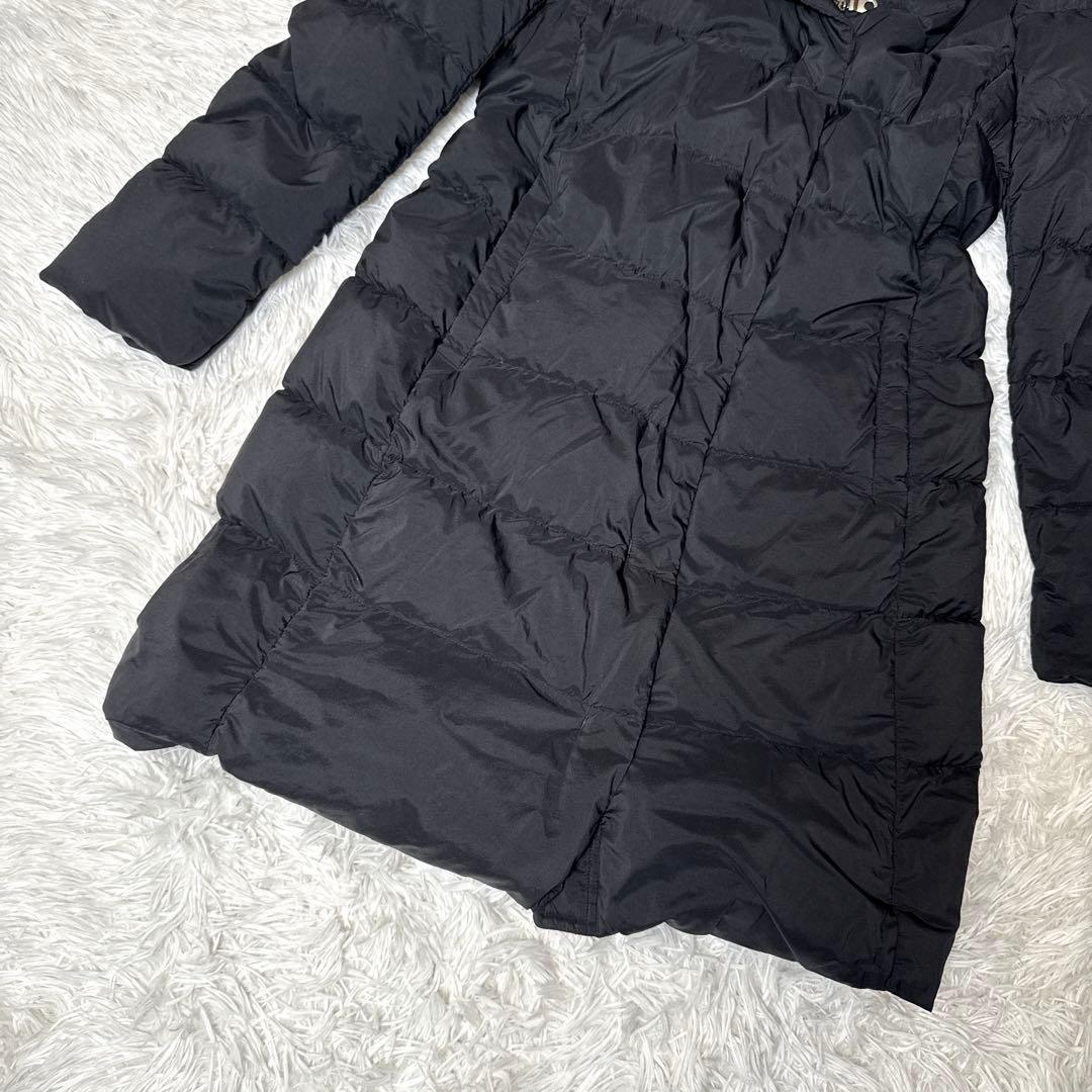 美品✨アンタイトル ホワイトダック ダウンコート ボリュームカラー 42 黒
