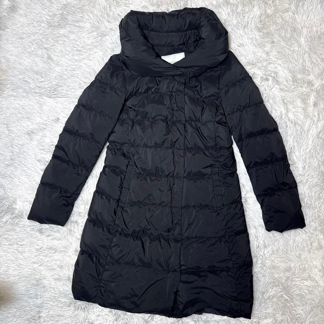 美品✨アンタイトル ホワイトダック ダウンコート ボリュームカラー 42 黒