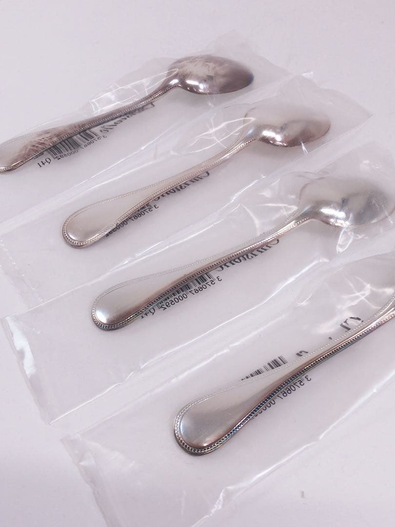 ★クリストフル コーヒースプーン パール カトラリー 4本セット シルバー