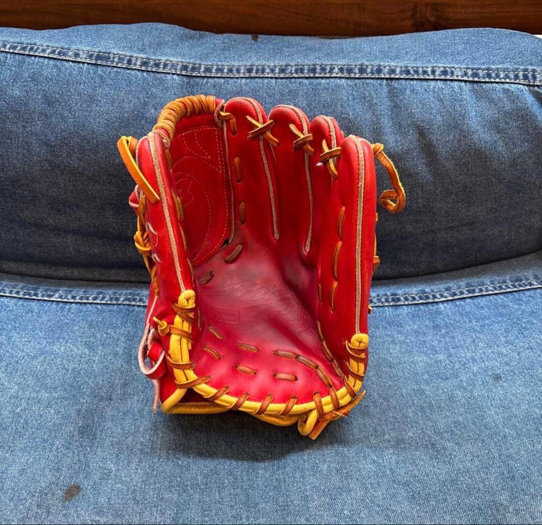 Mizuno Pro 軟式グローブ レッド