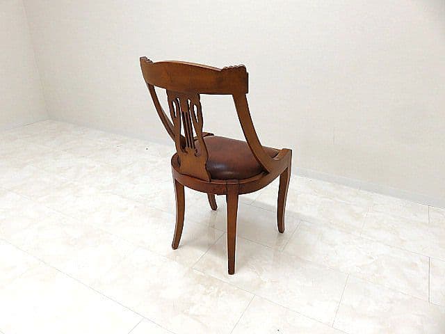 メ*ジ様 イタリア製　アールヌーヴォー様式サイドチェア　彫刻/アンティーク様式