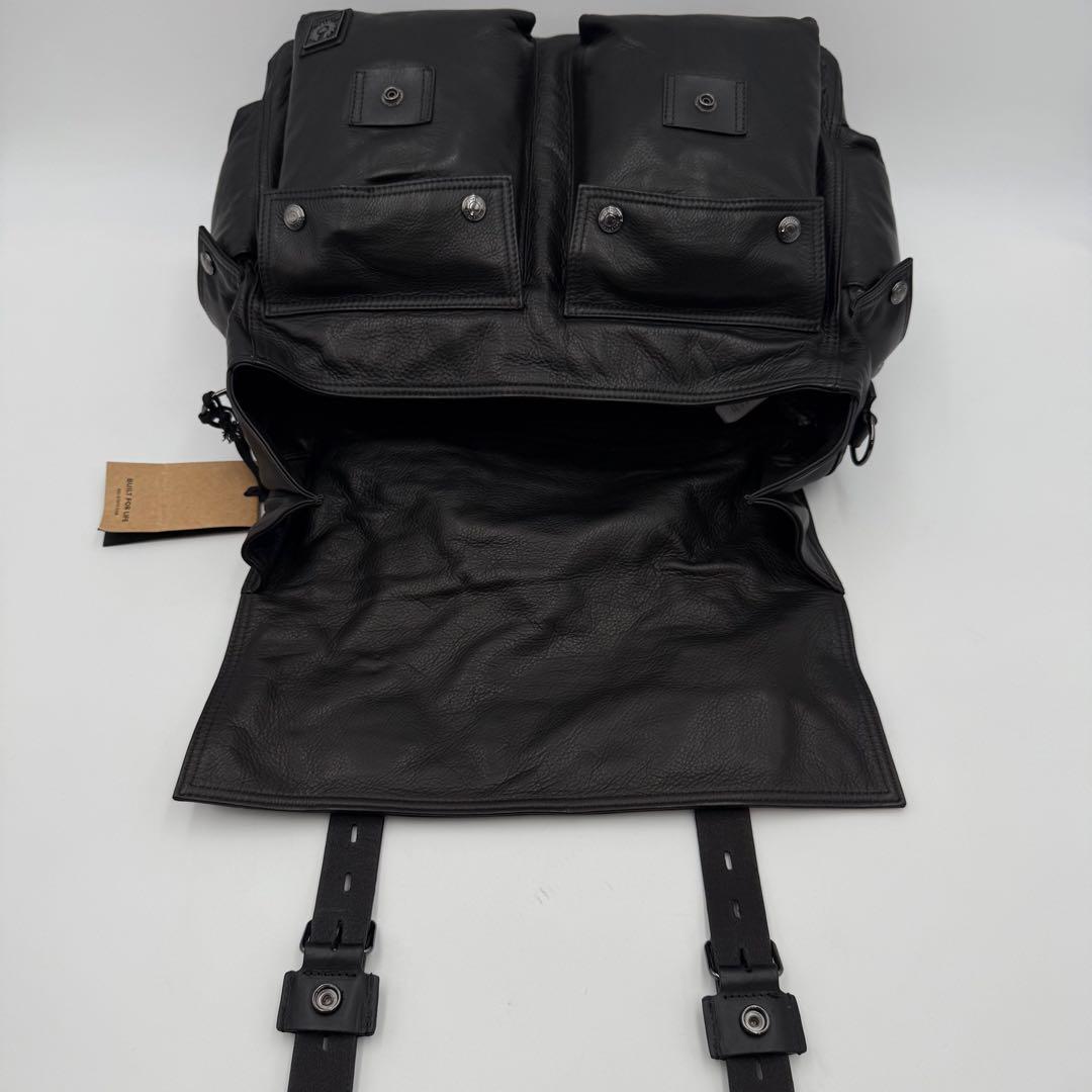 美品　タグ付き ベルスタッフ　オールレザー　メッセンジャー　ショルダーバッグ　黒