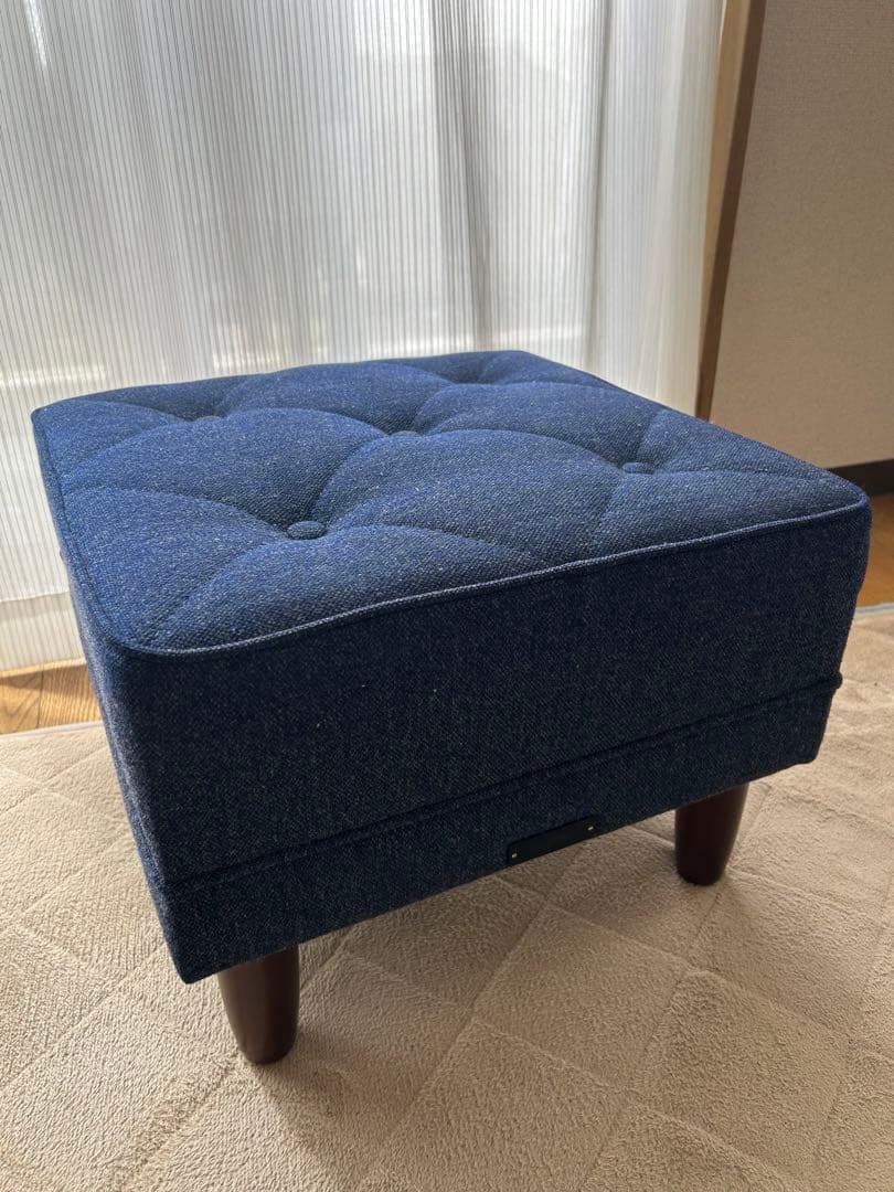 ◆カリモク60◆オットマン◆タープブルー