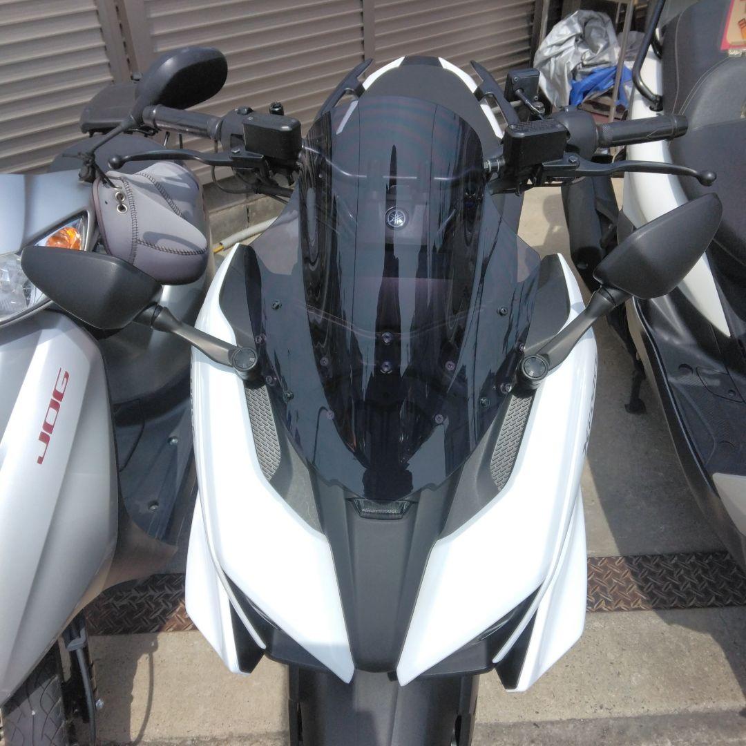 ヤマハXフォーススモークスクリーンボディマウントミラーセット中古品