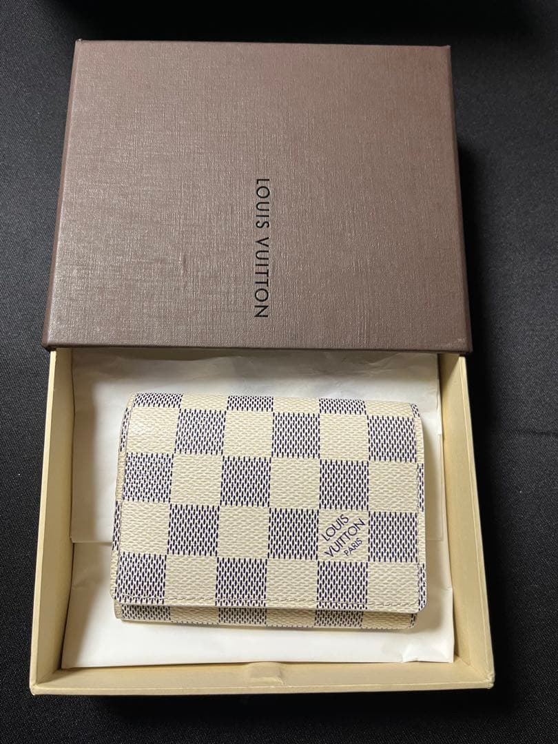 ルイ・ヴィトン　 ダミエ・アズール アンヴェロップ・カルト ドゥ ヴィジット