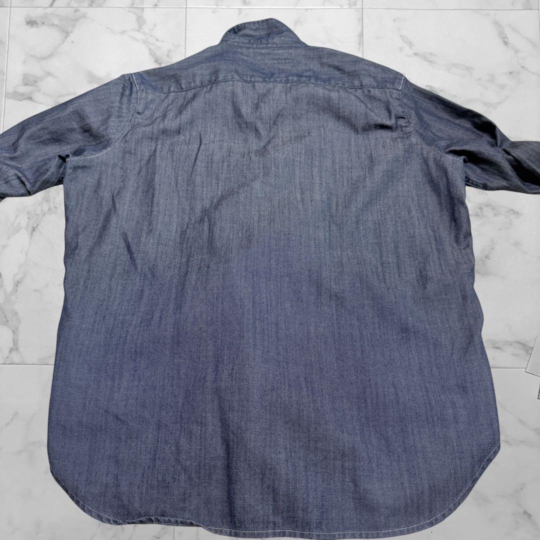 フランクアンドアイリーン デニムシャツ スキッパー サイズS ゆったりめ