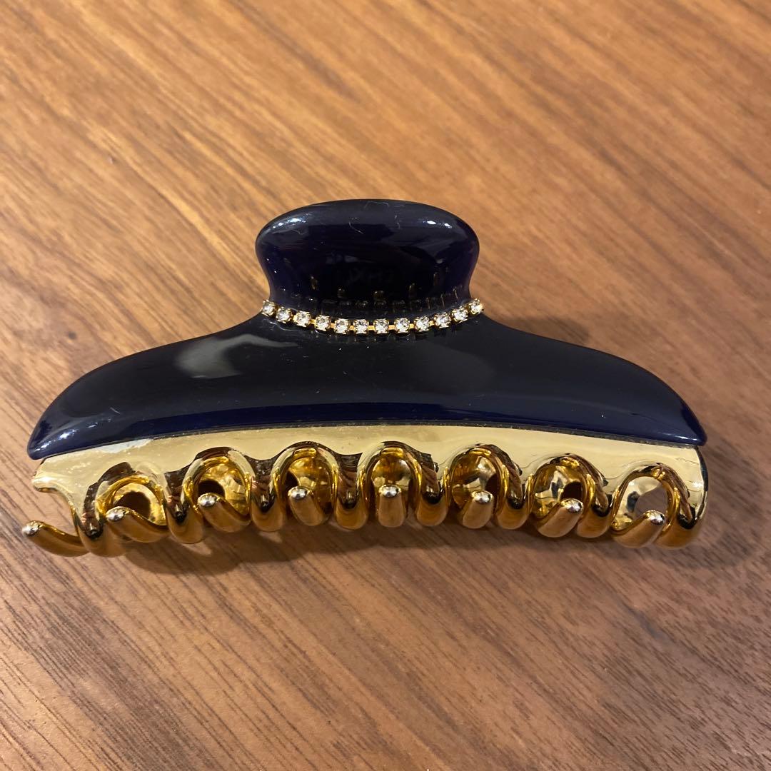 ★acca★ ニューコラーナ ビジュー付きネイビーゴールド（Lサイズ）