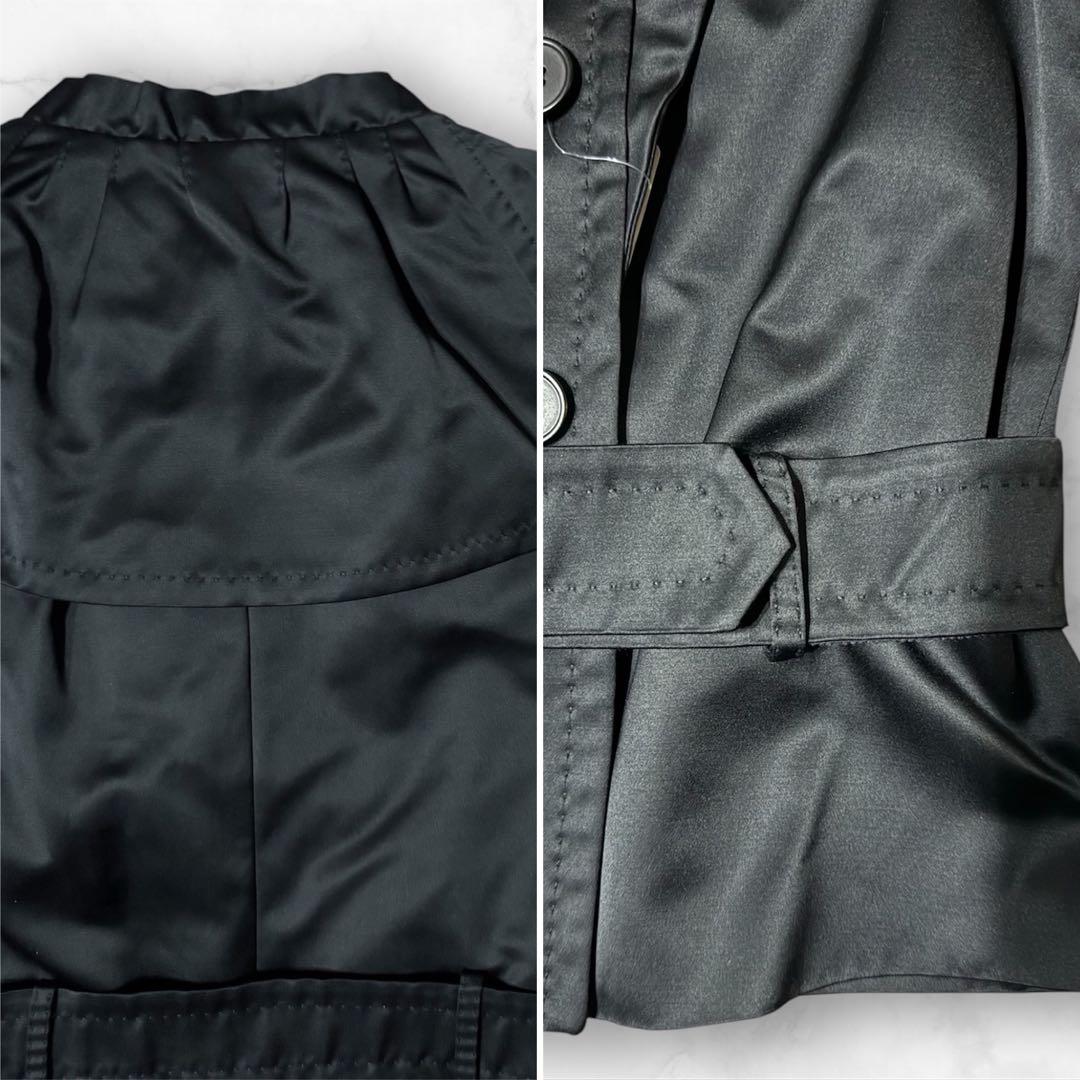 コ*ト様 イタリア製 モスキーノ moschino 新品スタンドカラーフリルダッ