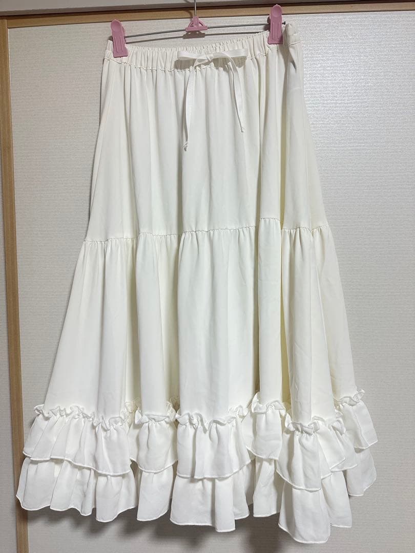 【axesfemme kawaii】ミディフリルペチスカート 3色セット