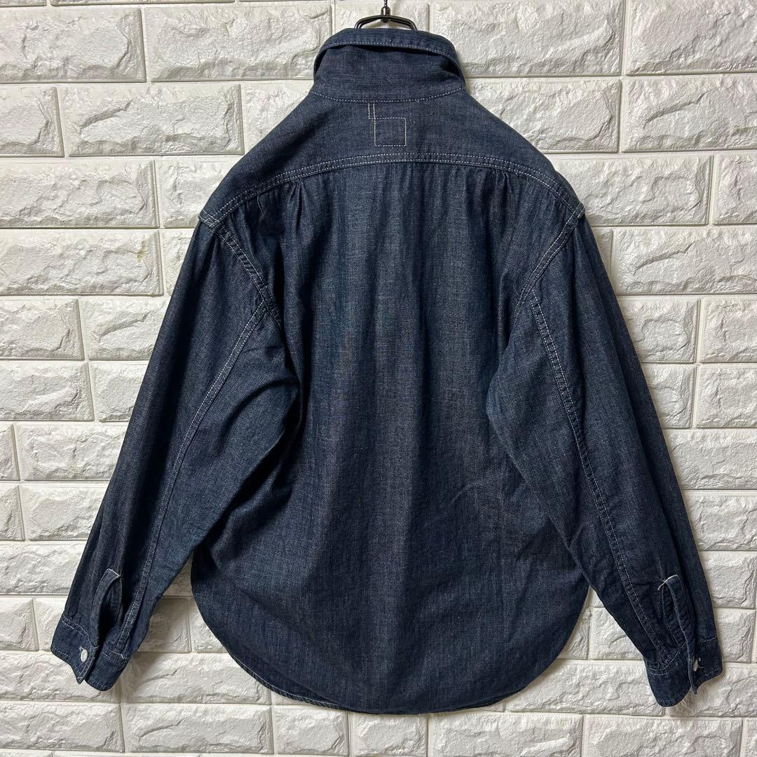 【POST O' ALLS】USA製 デニム プルオーバーシャツ タロンジップ