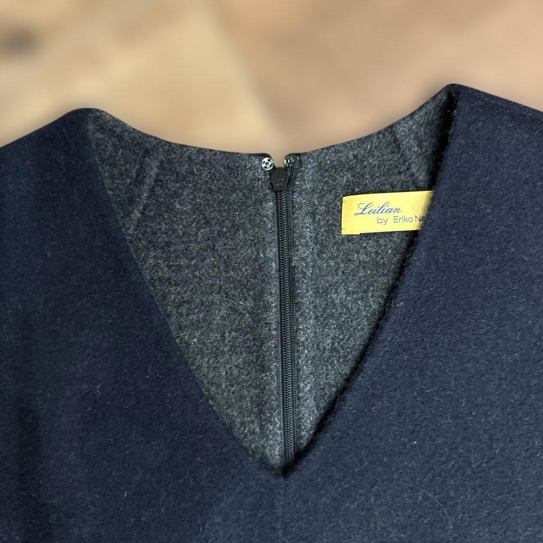 Leilian by Eriko Nakamura 紺色ジャンバースカート11号
