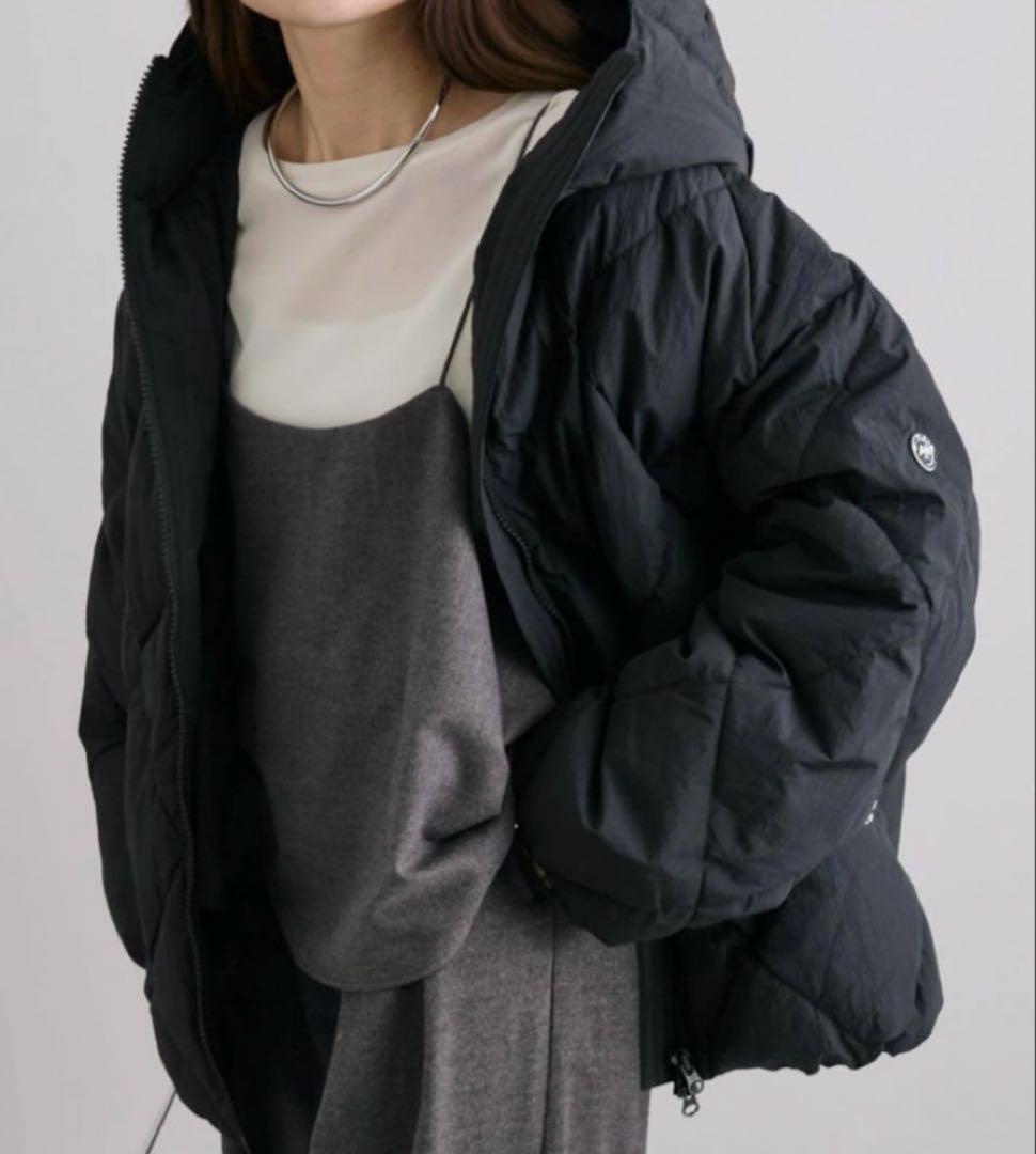 24年 ピュアルセシン リサイクルダウンジップアップフードジャケット