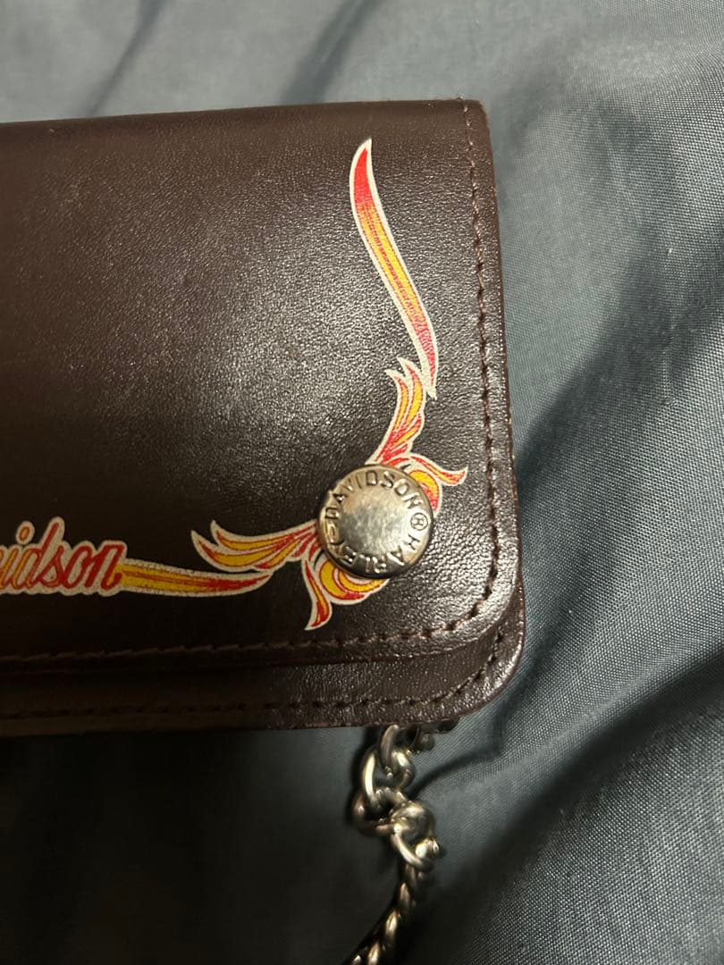 【80'S】　ハーレーダビッドソン　ミドルトラッカーウォレット　イルビゾンテ　付