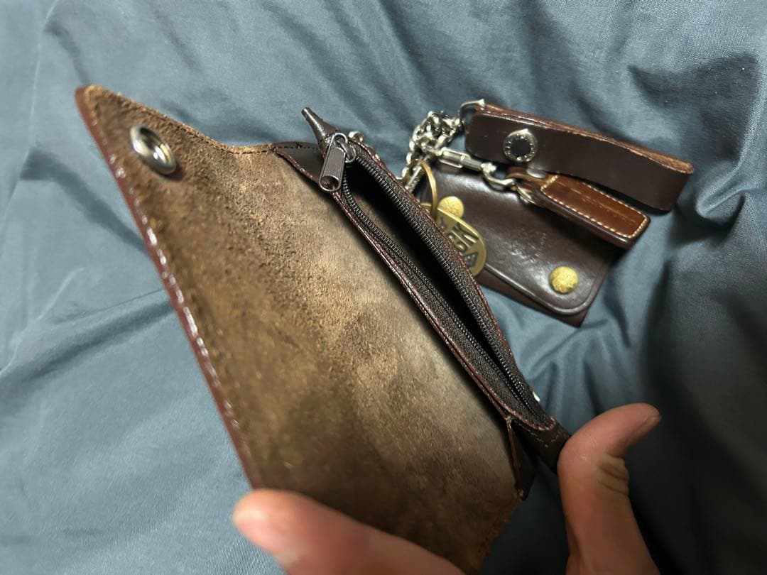 【80'S】　ハーレーダビッドソン　ミドルトラッカーウォレット　イルビゾンテ　付